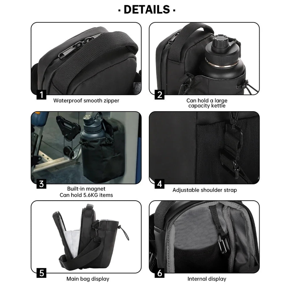 Magnetic Crossbody Gym Bag for Men Women