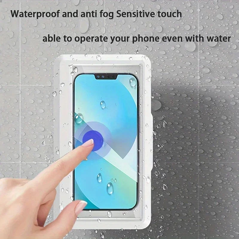 360 Rotation Waterproof and Anti-Fog Mobile Phone Case for Bathroom Shower Phone Holder Waterproof Can Be Touched Shower Phone